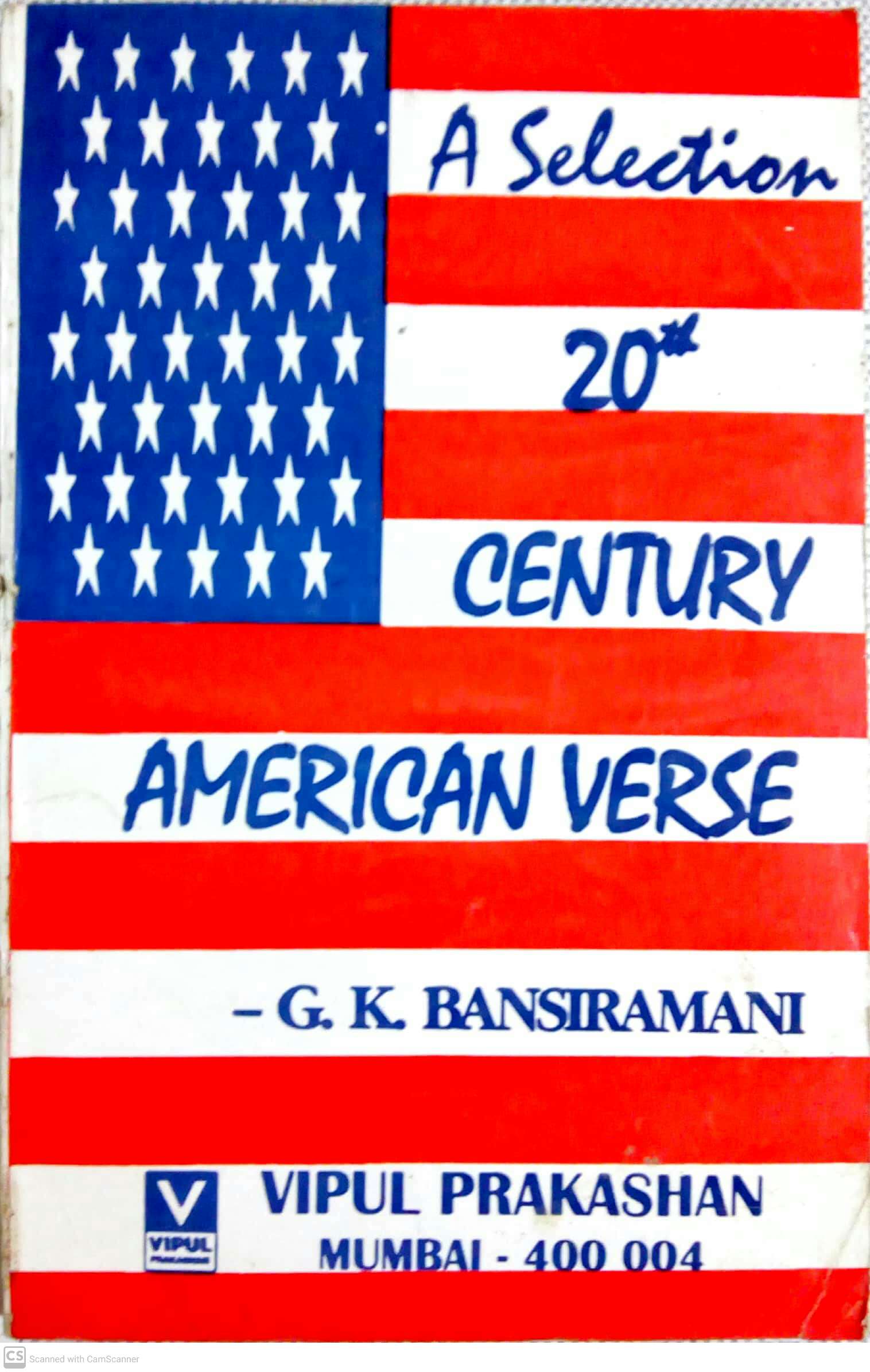 20th Century American Verse – A Selection
