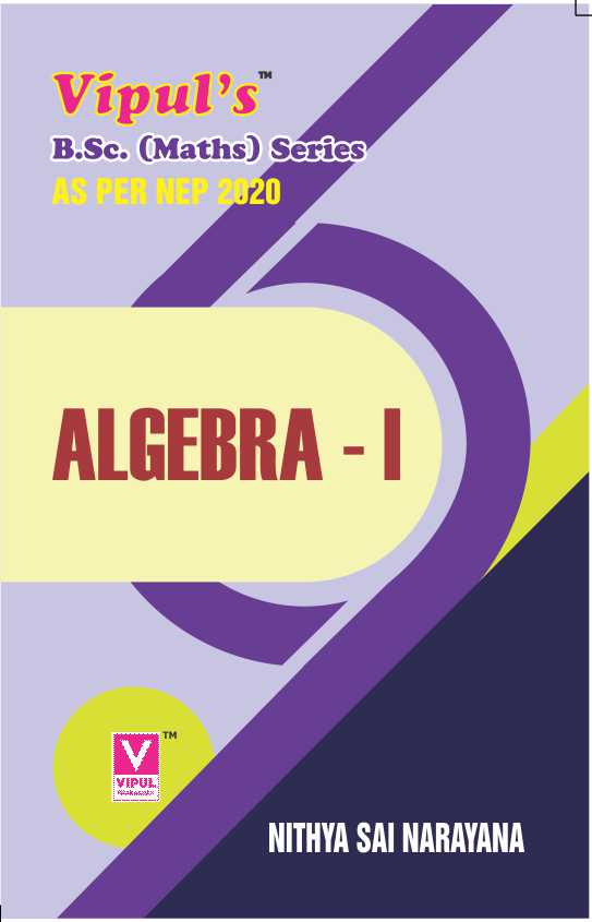 Algebra – I (As per NEP 2020)