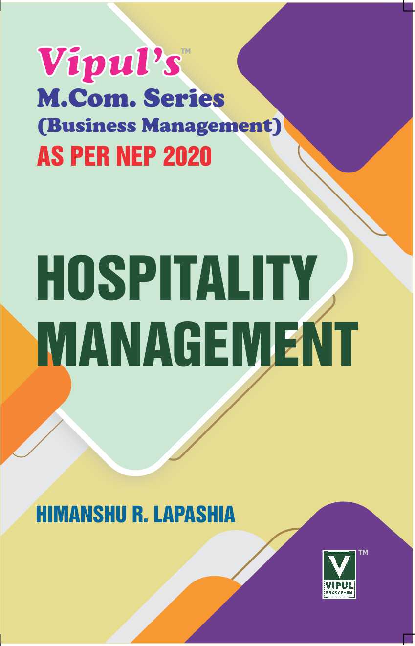 Hospitality Management (As per NEP 2020)