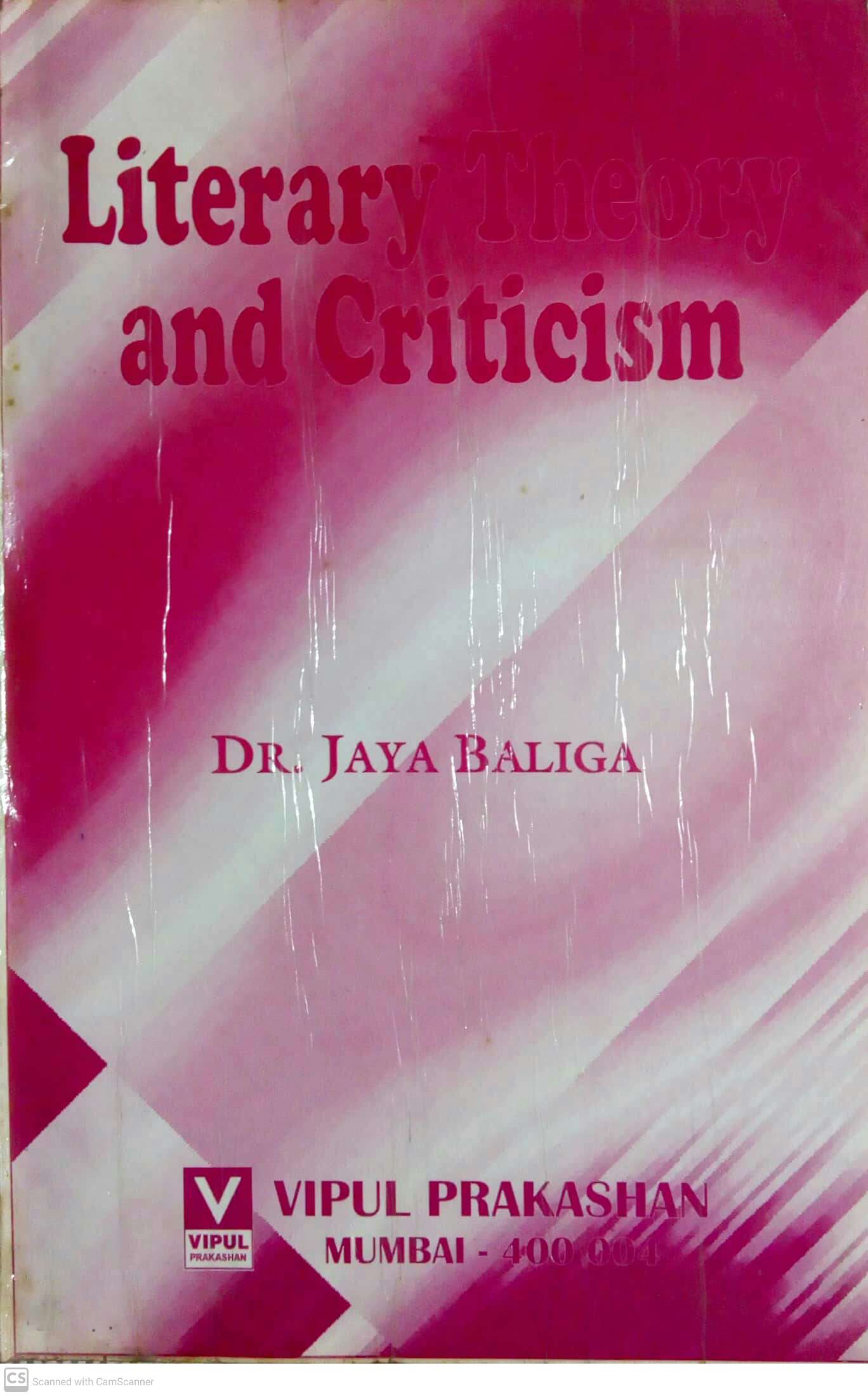 Literary Theory and Criticism