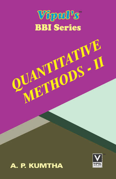 Quantitative Methods – II (OLD SYLLABUS)